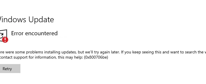 Error 0x800706be: How to Fix