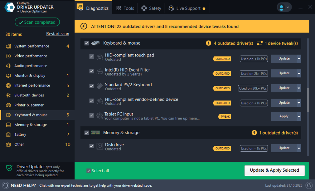 How Outbyte Driver Updater Boosts Gaming & Hardware Performance With Automatic Driver Updates