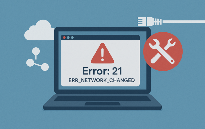 Comment Corriger l&rsquo;Erreur: 21 – ERR_NETWORK_CHANGED