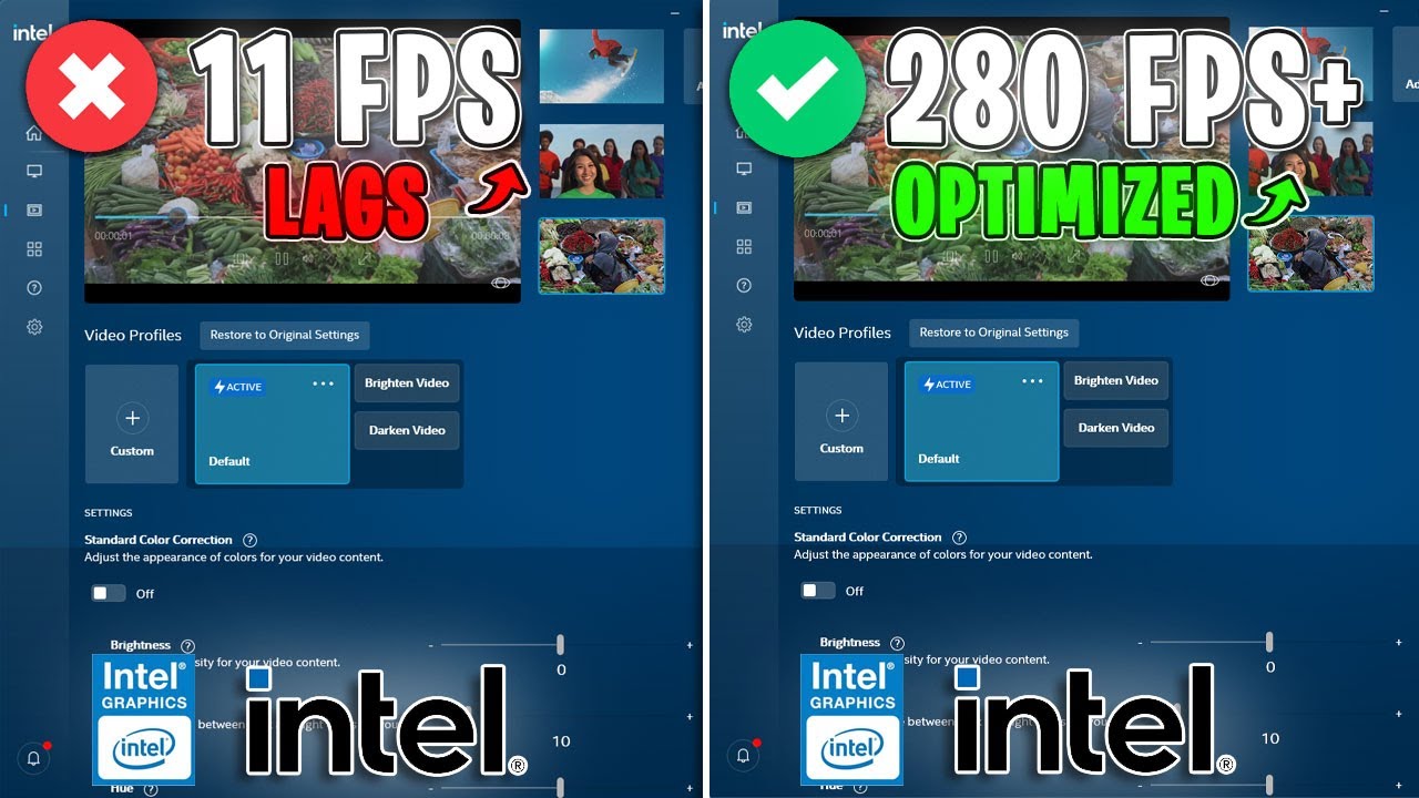 Best intel graphics command center settings to boost fps in 2024