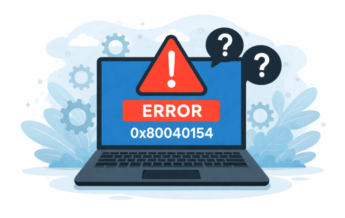 Wie Fix 0x80040154 Fehler Code?