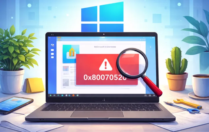 Fix: Microsoft Store Error 0x80070520 In Windows 10/11