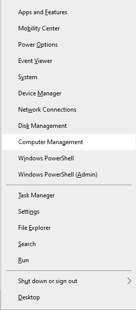 Use the Computer Management Utility