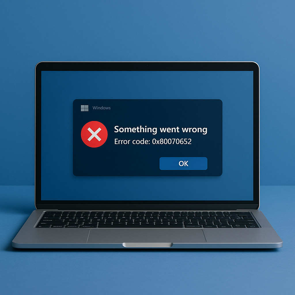 Código de erro 0 x 80070652