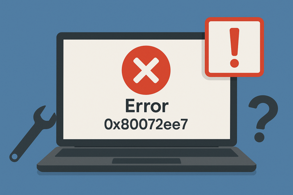 Código de erro 0x80072ee7