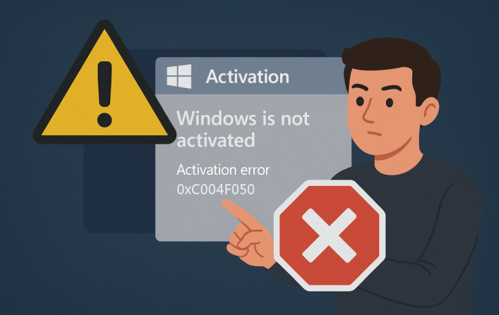 にどう対処すればよいかという活性化エラー0xc004f050Windows10/11