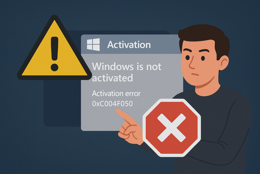 にどう対処すればよいかという活性化エラー0xc004f050Windows10/11