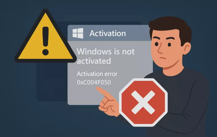 How to Deal with the Activation Error 0xc004f050 on Windows 10/11