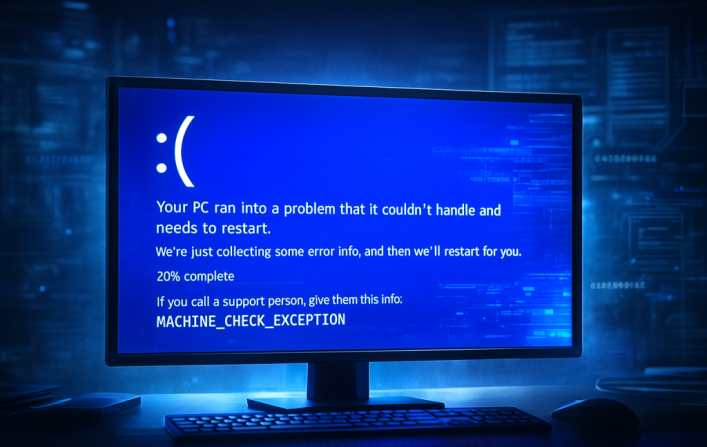 Was ist Blue-Screen-Error: MACHINE_CHECK_EXCEPTION?