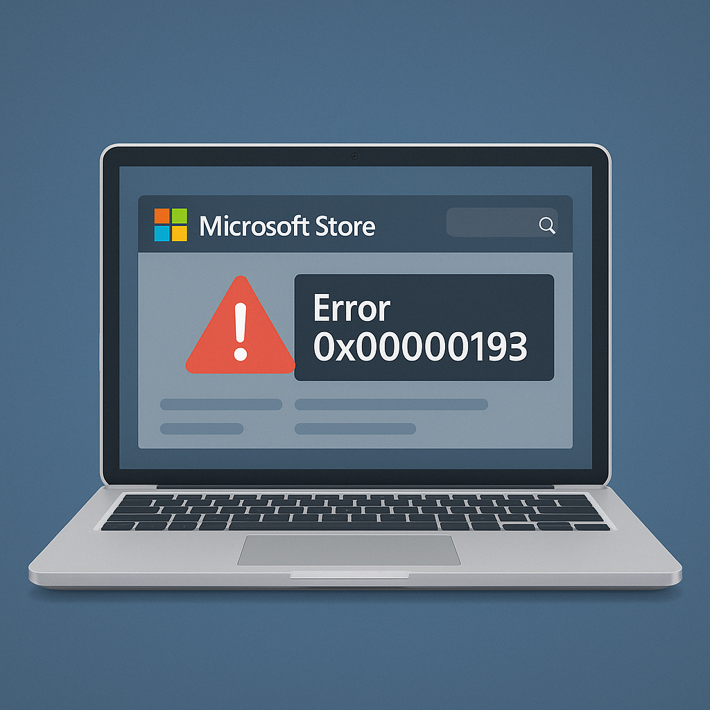 Microsoft Store Error 0x00000193