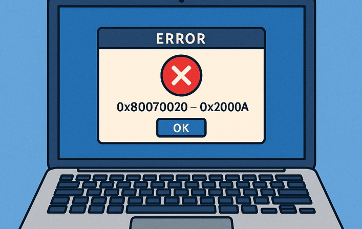 Maneiras para Resolver o Erro 0x80070020 – 0x2000A