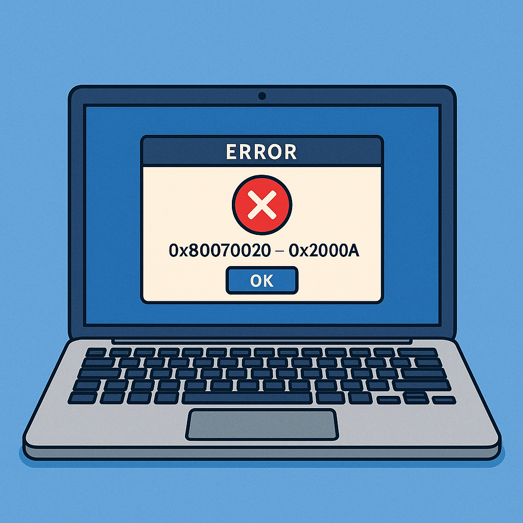 Beheben Fehler 0x80070020 – 0x2000A