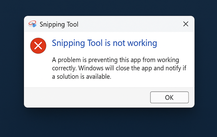 SnippingツールはWindows上で動作し11ソリューショ