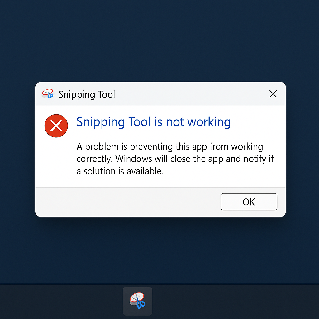 A Ferramenta de captura Não funciona no Windows 11