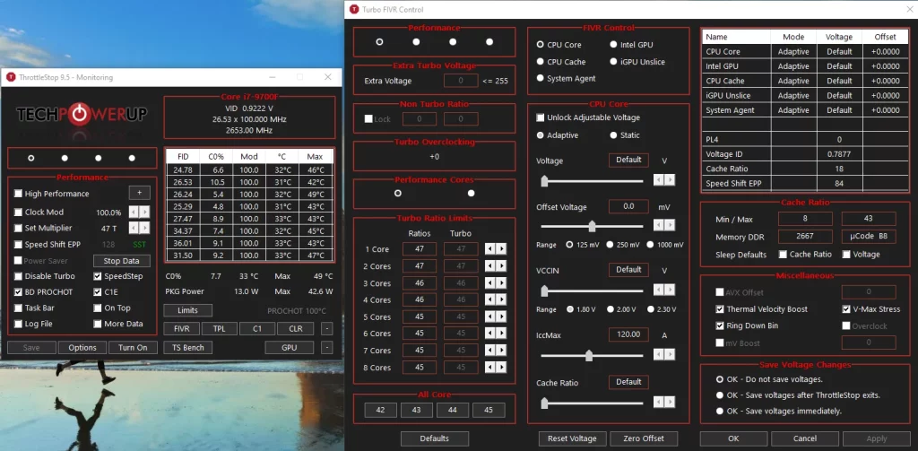Configurando ThrottleStop