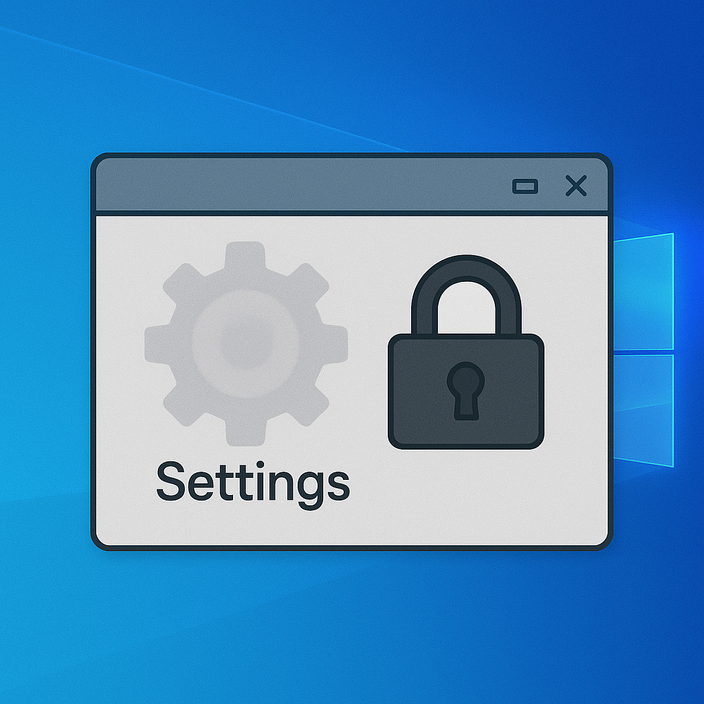 Windows Settings Won't Open