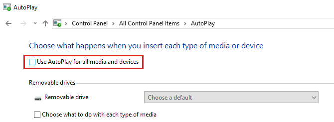 fix autoplay windows 10