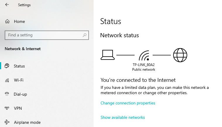 Check your internet connection