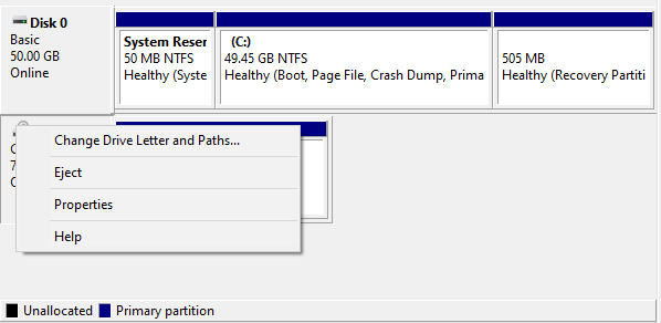 Change drive letter and paths