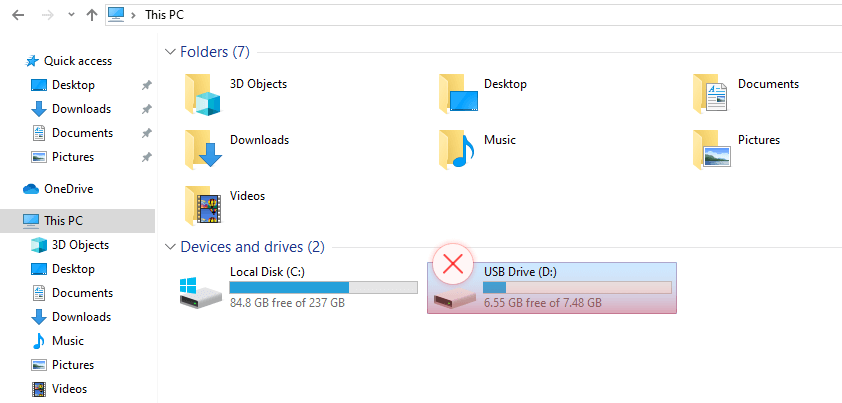 zero byte file visible in file explorer cannot be deleted