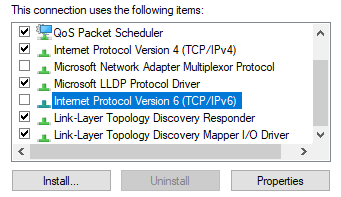 disable ipv6