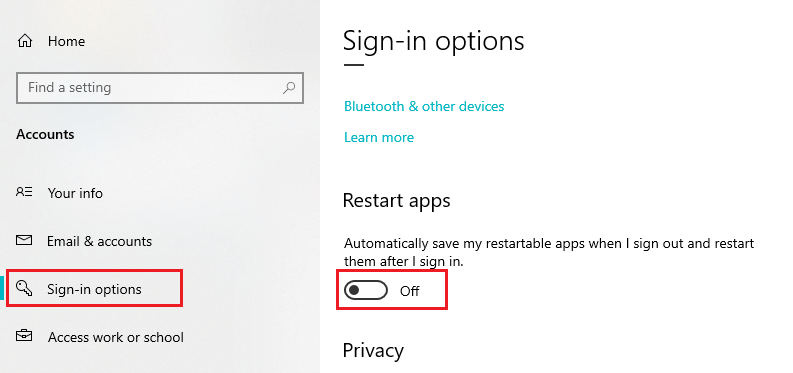 Disable relaunch apps on startup