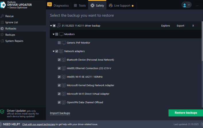 How Outbyte Driver Updater Protects Your PC With Driver Backup & Restore Tools