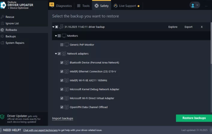 How Outbyte Driver Updater Protects Your PC With Driver Backup & Restore Tools