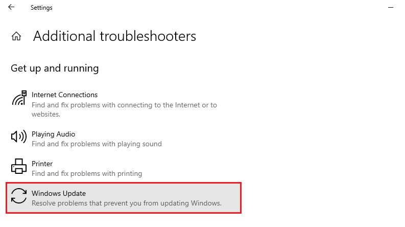 Windows update troubleshooting